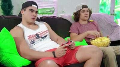 3some with Stepson’s Best Friend all gay porn video