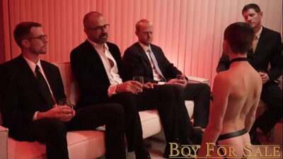 BoyForSale – Young boy’s hole sampled and stretched by group of hung men all gay porn video
