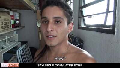 Latin boy is working a construction job and his boss has offered some extra money if he’s willing to follow his every command all gay porn video