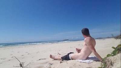 Beach Jerk Off 2 all gay porn video