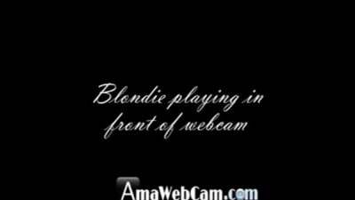 Blondie plays in front of webcam – AmaWebCam.com/gay all gay porn video