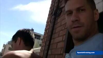Fucking in the Balcony all gay porn video