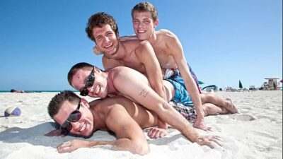 GAYWIRE – Vince Ryan, Spencer Fox, Daniel Freeman and Swiss Having A Fun Day Out all gay porn video