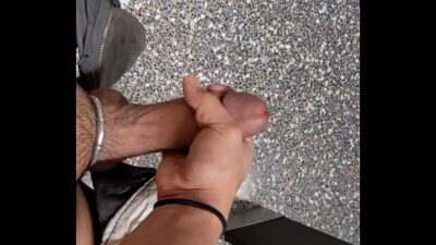 Got caught stroking in public all gay porn video
