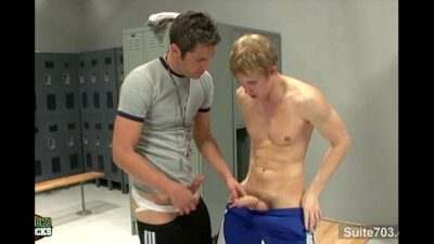Hot gay jocks fucking in locker room all gay porn video