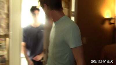 Housemates still whoring with tops coming through the door all gay porn video