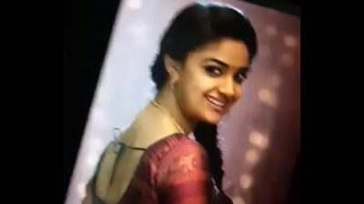 Keerthi suresh cum tribute moaning and cum fascial for keerthi all gay porn video