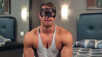 Muscular hottie loves to striptease all gay porn video