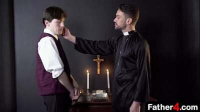 Physical reprimand for misbehaving during mass all gay porn video