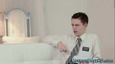 Uniform mormons fuck raw all gay porn video