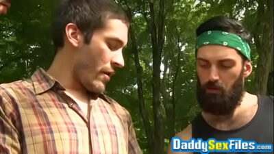 Dale Cooper is having his anal fucked in outdoor threesome all gay porn video