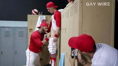 GAYWIRE – Tristan Hunter Gets Fucked In The Locker Room By Coach Eddy Ceetee all gay porn video