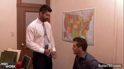 Horny gay gets ass fucked at interview all gay porn video