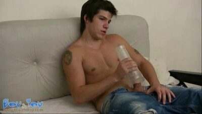 Hunky gay boy gets deepthroat from a masturbator all gay porn video