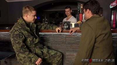 Military Treesome with Jirka, Ivan and Gabo all gay porn video