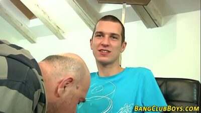 Old man spurts teen cock all gay porn video