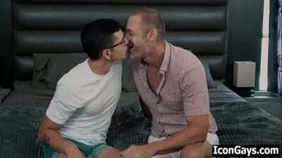 Old professor invites his young student for gay sex all gay porn video