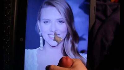 Scarlett Johansson Face and Tits Cum Tribute (Cum Facial) all gay porn video