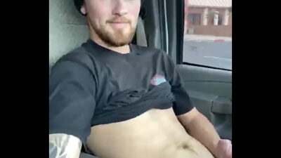 Youngman masturbate in public parking all gay porn video