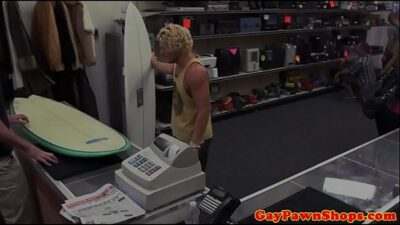 Amateur surfer trios with pawnbroker for cash all gay porn video