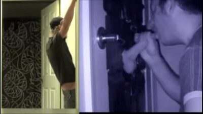 both sides of gloryhole …not me . all gay porn video