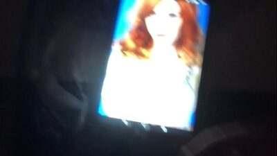 Christina Hendricks cum tribute all gay porn video