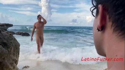 Dreamy Latino Influencer Beach Fuck all gay porn video