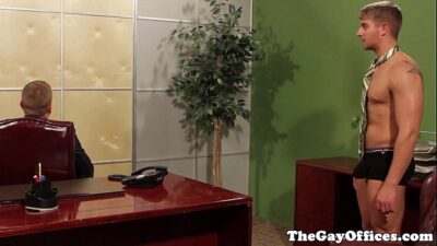 Gay office hunks take turns to suck cock all gay porn video
