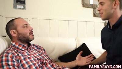Gay stepson fucks stepdad while stepmom is out all gay porn video