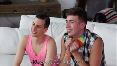 GayCastings – Threesome gay pride casting fuck all gay porn video