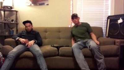 Had a couple “straight” guys stay at the place, got them to jerk off. I filmed without them knowing all gay porn video