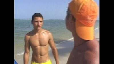 Hot gay threesome fucking on the beach all gay porn video