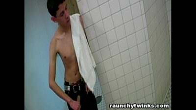 Hot Shower Room Blowjob Threesome all gay porn video