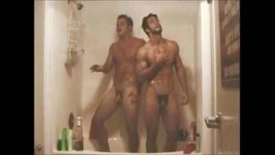 hunks in the shower all gay porn video