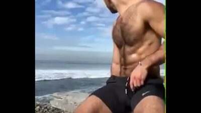 jerking off at the beach all gay porn video