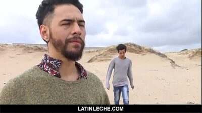 LatinLeche – A Hot Latino Stud Gets His Cock Sucked By The Beach all gay porn video