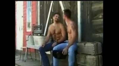 Muscular Stud and Hairy Bear Suck and makeout all gay porn video