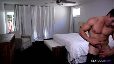 My Voyeur Friend Caught Me Masturbating & Now We Barebacking all gay porn video
