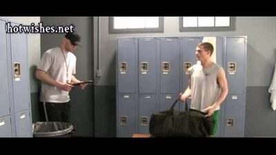 Naughty boys having anal in the locker room all gay porn video