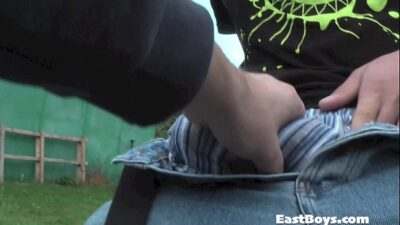 Public Handjob all gay porn video
