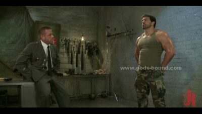 Strong brunette gay soldier punished by boss in bondage b. gay fuck all gay porn video