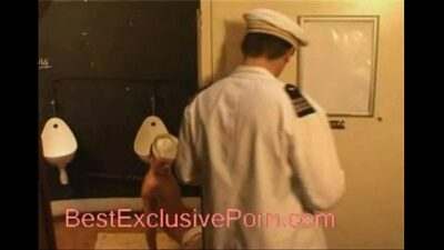Voyeur: The sailors fuck in toilet all gay porn video
