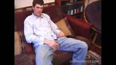 Young Matthew Strips and Jacks Off With A Dildo all gay porn video