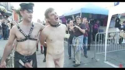 Athletic strong gay man in public spanking and fucking bondage video all gay porn video