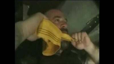 Bear in Harness Fucks Self w Big Dildo all gay porn video