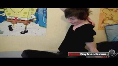 Cute emo wanks on bed all gay porn video