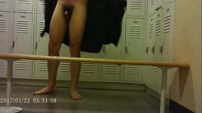 Guy with Small Dick in the Locker Room all gay porn video