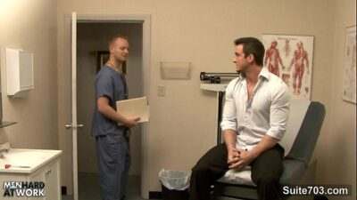 Hot gay gets ass inspected by doctor all gay porn video