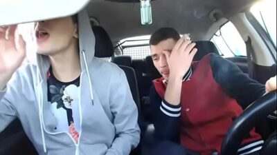 Hot midday bareback fuck in the car all gay porn video