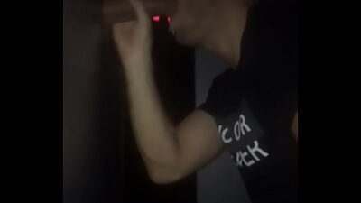 Huge cumshot in glory hole all gay porn video